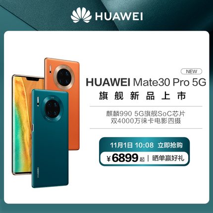 HUAWEI 华为 Mate 30 Pro 5G版 智能手机 8GB+256GB